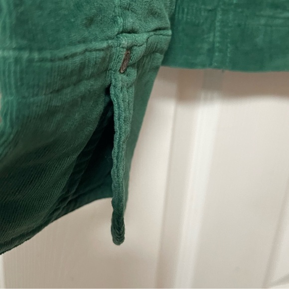 AMX Green Corduroy Long Sleeve Snap-up Jacket Size Large - Picture 5 of 11